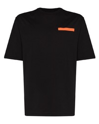 T-shirt à col rond noir Heron Preston for Calvin Klein