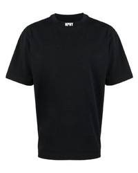 T-shirt à col rond noir Heron Preston