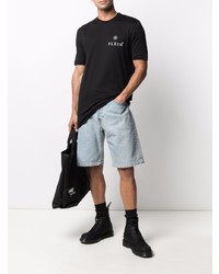 T-shirt à col rond noir Philipp Plein