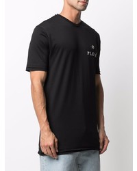 T-shirt à col rond noir Philipp Plein