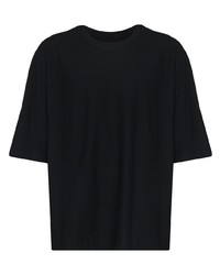 T-shirt à col rond noir Homme Plissé Issey Miyake