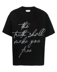 T-shirt à col rond noir HONOR THE GIFT
