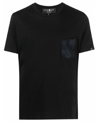T-shirt à col rond noir Hydrogen