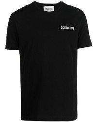 T-shirt à col rond noir Iceberg