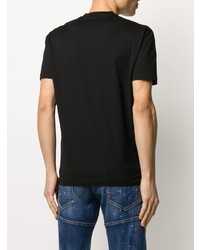 T-shirt à col rond noir DSQUARED2