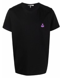 T-shirt à col rond noir Isabel Marant