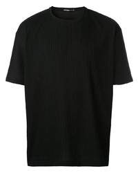 T-shirt à col rond noir Issey Miyake