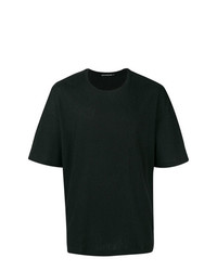 T-shirt à col rond noir Issey Miyake