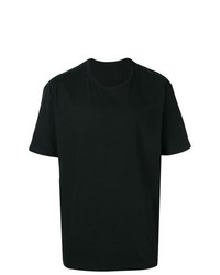 T-shirt à col rond noir Issey Miyake