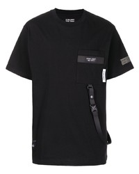 T-shirt à col rond noir Izzue