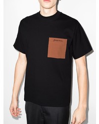 T-shirt à col rond noir Jacquemus