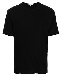 T-shirt à col rond noir James Perse