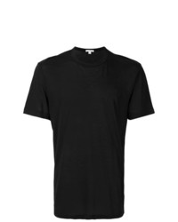 T-shirt à col rond noir James Perse