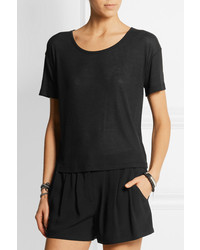 T-shirt à col rond noir Alexander Wang