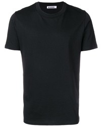 T-shirt à col rond noir Jil Sander