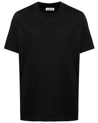 T-shirt à col rond noir Jil Sander