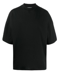 T-shirt à col rond noir Jil Sander