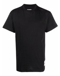 T-shirt à col rond noir Jil Sander