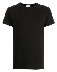 T-shirt à col rond noir Jil Sander