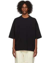 T-shirt à col rond noir Jil Sander