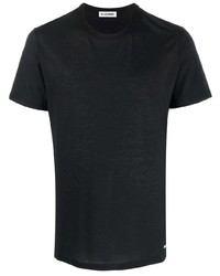 T-shirt à col rond noir Jil Sander