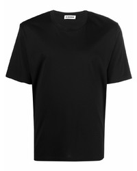 T-shirt à col rond noir Jil Sander