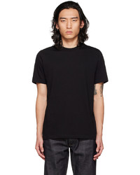 T-shirt à col rond noir Jil Sander