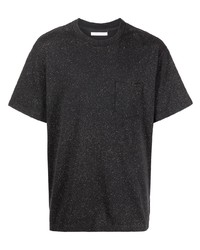 T-shirt à col rond noir John Elliott