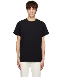 T-shirt à col rond noir John Elliott