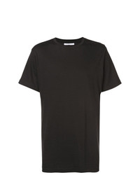 T-shirt à col rond noir John Elliott