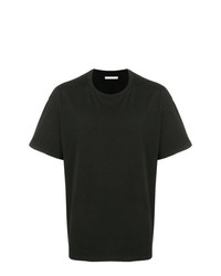 T-shirt à col rond noir John Elliott