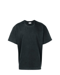 T-shirt à col rond noir John Elliott