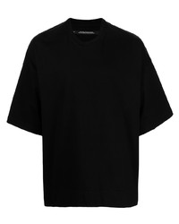 T-shirt à col rond noir Julius