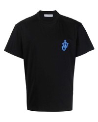 T-shirt à col rond noir JW Anderson