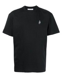 T-shirt à col rond noir JW Anderson
