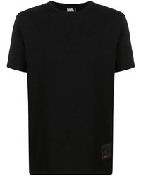 T-shirt à col rond noir Karl Lagerfeld