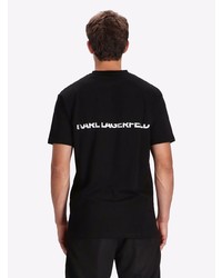 T-shirt à col rond noir Karl Lagerfeld