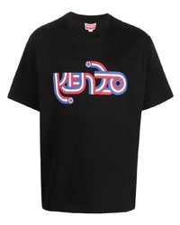 T-shirt à col rond noir Kenzo