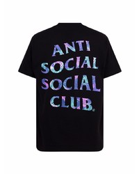 T-shirt à col rond noir Anti Social Social Club