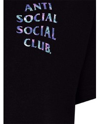 T-shirt à col rond noir Anti Social Social Club