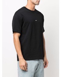 T-shirt à col rond noir A.P.C.