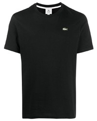 T-shirt à col rond noir lacoste live