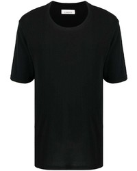 T-shirt à col rond noir Laneus