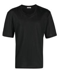 T-shirt à col rond noir Laneus