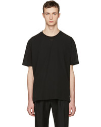 T-shirt à col rond noir Lanvin