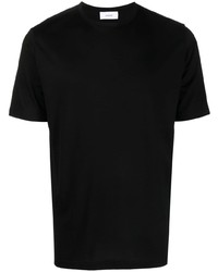 T-shirt à col rond noir Lardini