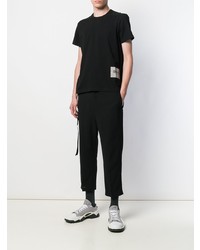 T-shirt à col rond noir Rick Owens