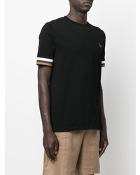 T-shirt à col rond noir Fred Perry