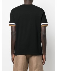 T-shirt à col rond noir Fred Perry