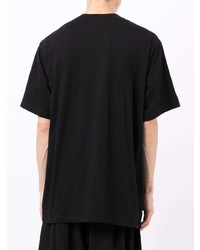 T-shirt à col rond noir Yohji Yamamoto